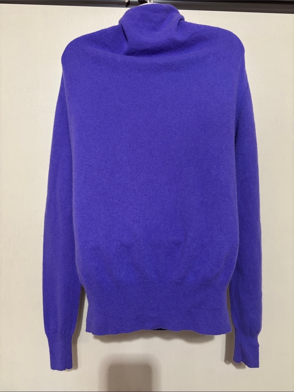 Tory burch cashmere mock neck quarter zip womens purple sweater size Medium - Picture 2 of 12